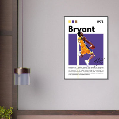 Kobe Bryant Black Mamba Lakers Vintage Poster Vibrantwalls
