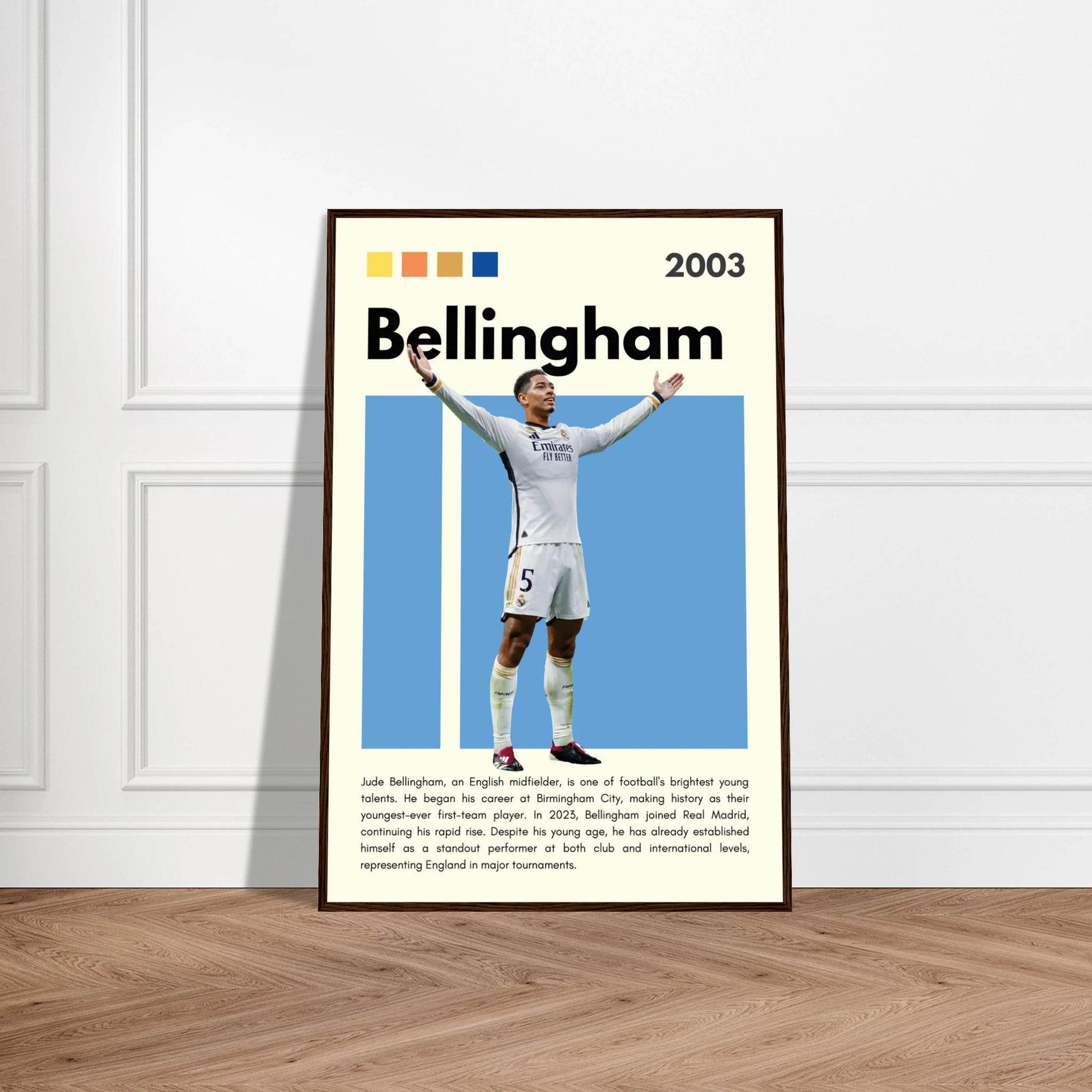 Jude Bellingham Real Madrid Football Legends Poster Wall Art - Vibrantwalls