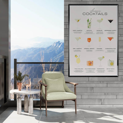 Classic Cocktail Recipe - Vibrantwalls
