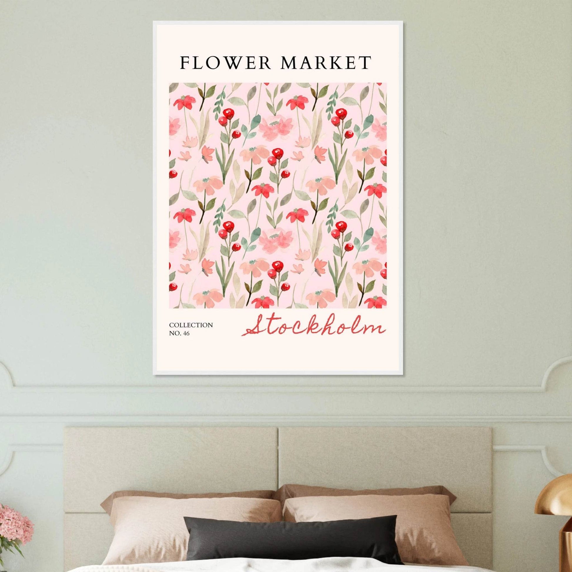 Stockholm Flower Market Whimsical Watercolor Florals - Wall Art - Vibrantwalls