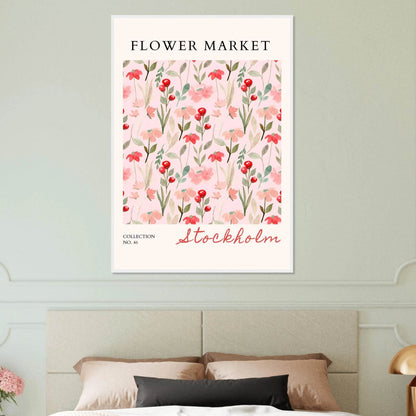 Stockholm Flower Market Whimsical Watercolor Florals - Wall Art - Vibrantwalls