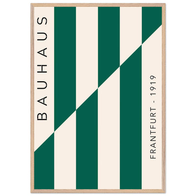 Bauhaus Emerald Green & Cream Modern - Vibrantwalls