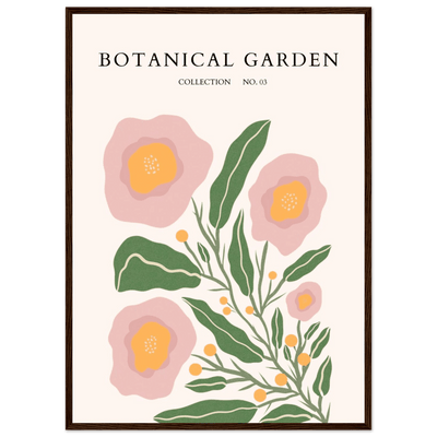 Botanical Garden Collection Framed Poster - Abstract Floral Art Prints in Soft Pinks & Greens | Ready-to-Hang - Vibrantwalls