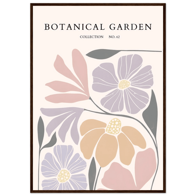 Botanical Garden Framed Posters – Soft Hues & Abstract Floral Prints | Ready-to-Hang Wall Art - Vibrantwalls