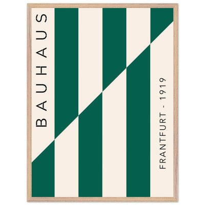 Bauhaus Emerald Green & Cream Modern - Vibrantwalls