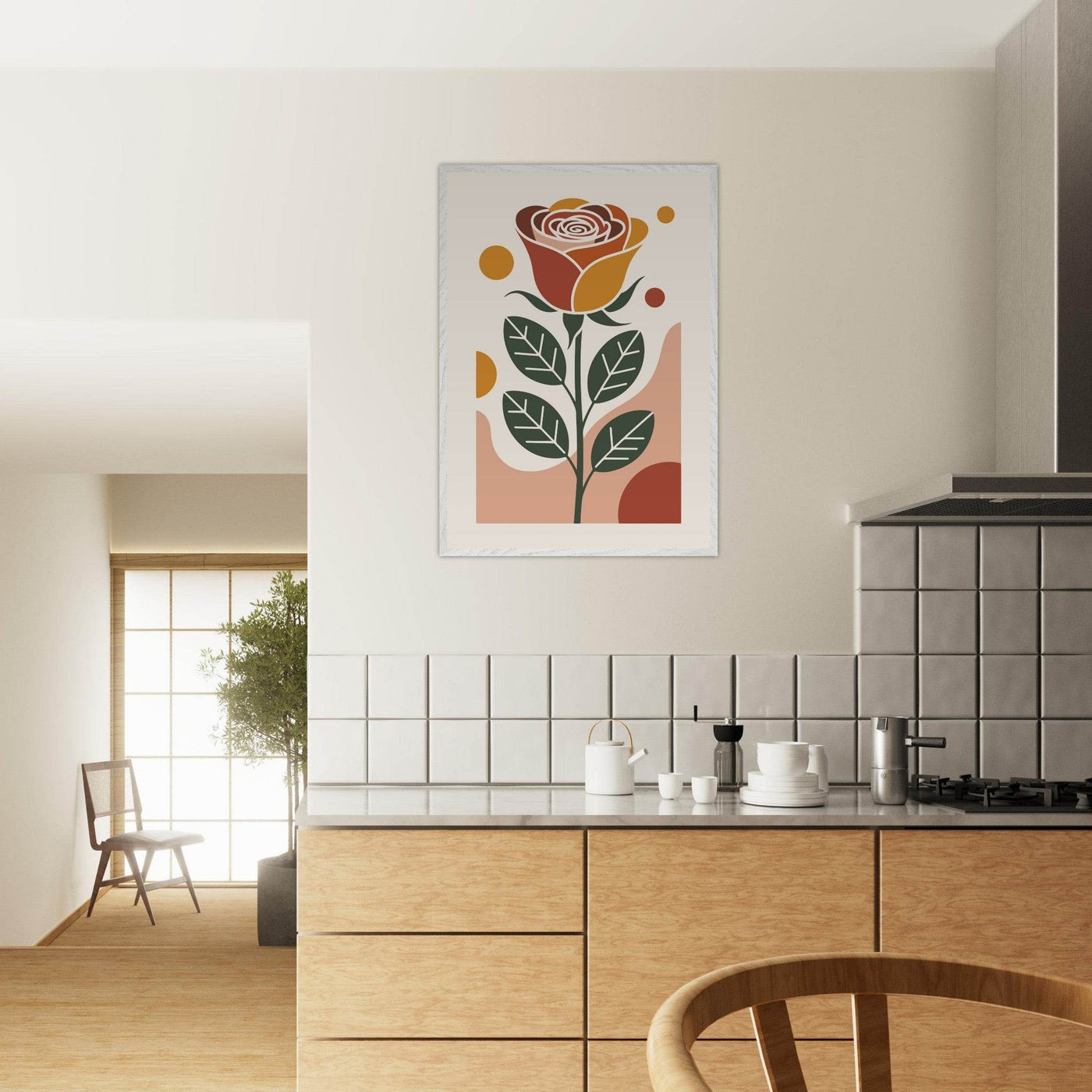 Boho Rose Art - Vibrantwalls