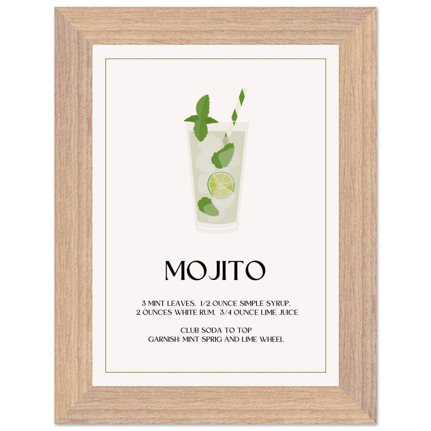 Mojito Cocktail Recipe - Vibrantwalls
