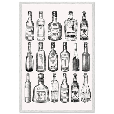 Gin Tonic Cocktail Recipe Classic Bar Print - Vibrantwalls
