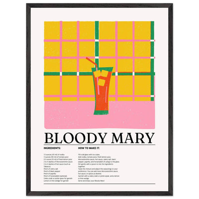 Retro Bloody Mary Cocktail Recipe - Vibrantwalls