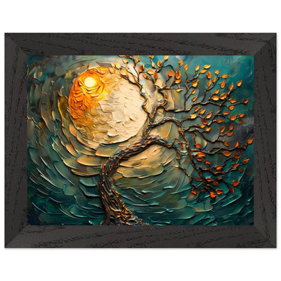 Golden Sunset Emerald Tree of Life Jewelry - Vibrantwalls