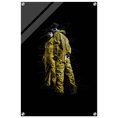 Breaking Bad Hazmat Suit Acrylic Print – Iconic Pop Art, Vibrant & Durable Wall Decor - Vibrantwalls