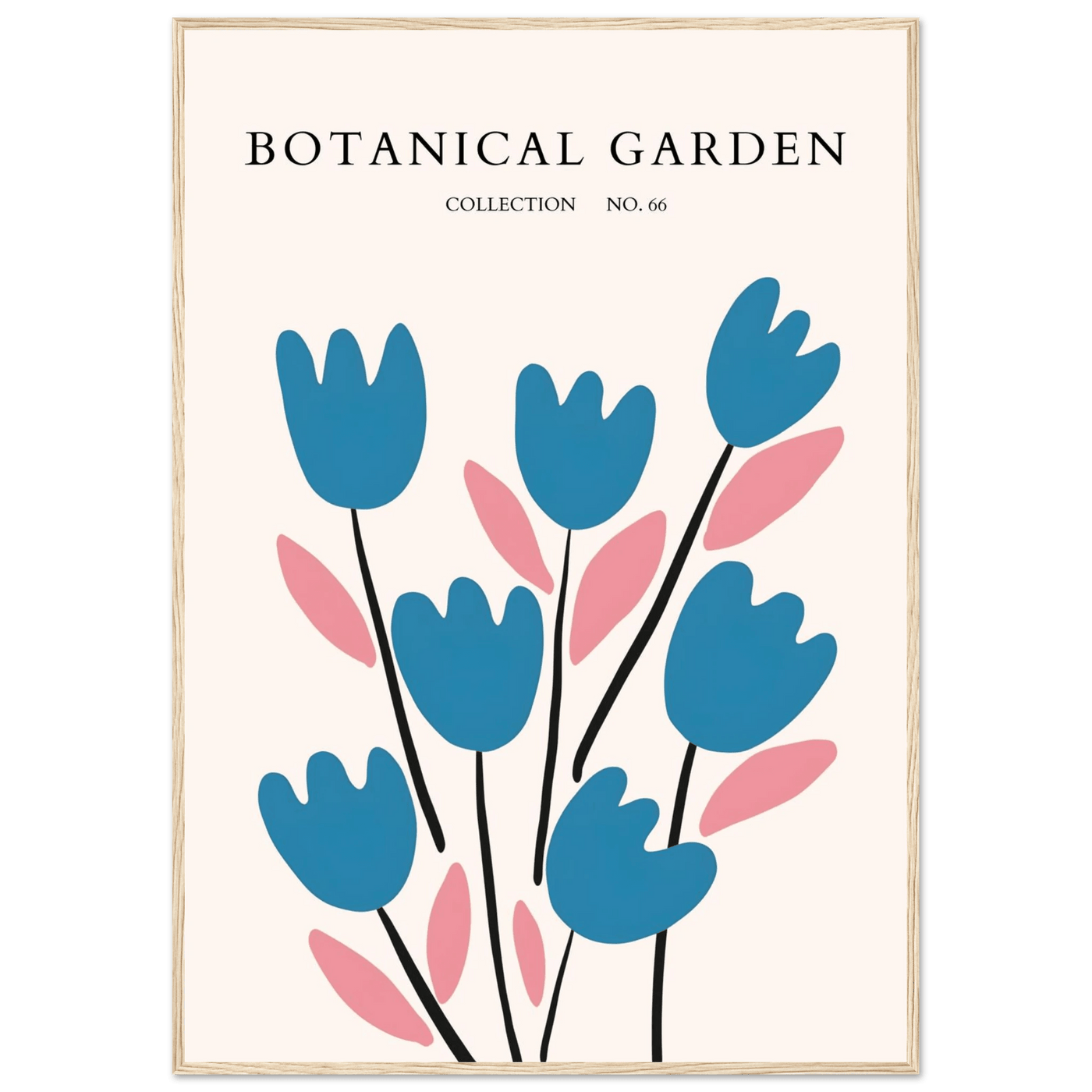 Abstract Botanical Garden Framed Poster – Modern Floral Art Print | Ready-to-Hang in Various Sizes & Frames - Vibrantwalls