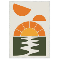 Abstract Sunset Oasis - Vibrantwalls