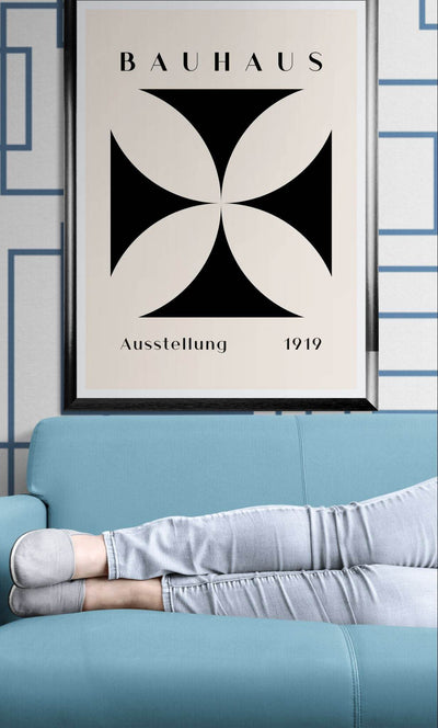 Bauhaus Black & Beige - Vibrantwalls