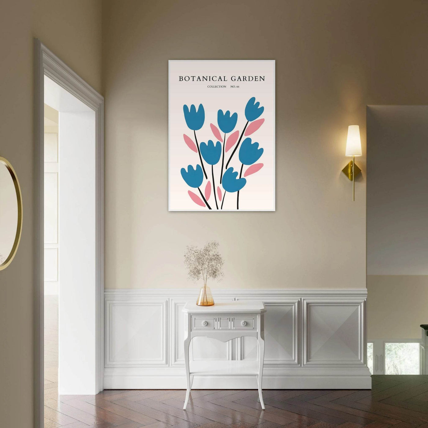 Abstract Botanical Garden Framed Poster – Modern Floral Art Print | Ready-to-Hang in Various Sizes & Frames - Vibrantwalls