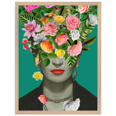 Floral Frida Artwork - Vibrant and Inspiring Home Decor - Vibrantwalls