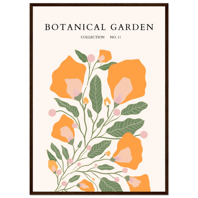 Botanical Garden Collection Framed Poster – Warm Floral Art Print | Ready-to-Hang in Various Sizes & Frame Styles - Vibrantwalls