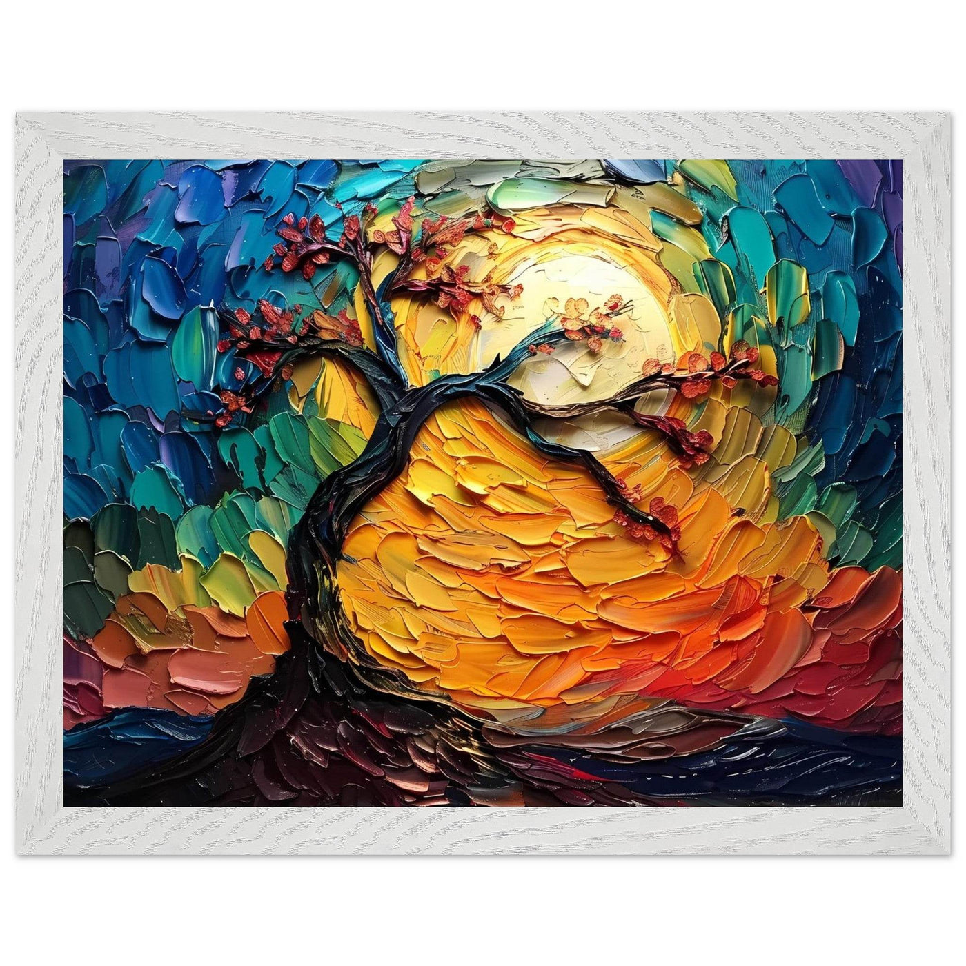Impasto Tree of Life Poster - Vibrantwalls