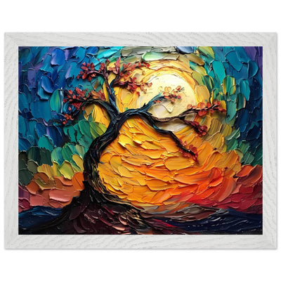 Impasto Tree of Life Poster - Vibrantwalls