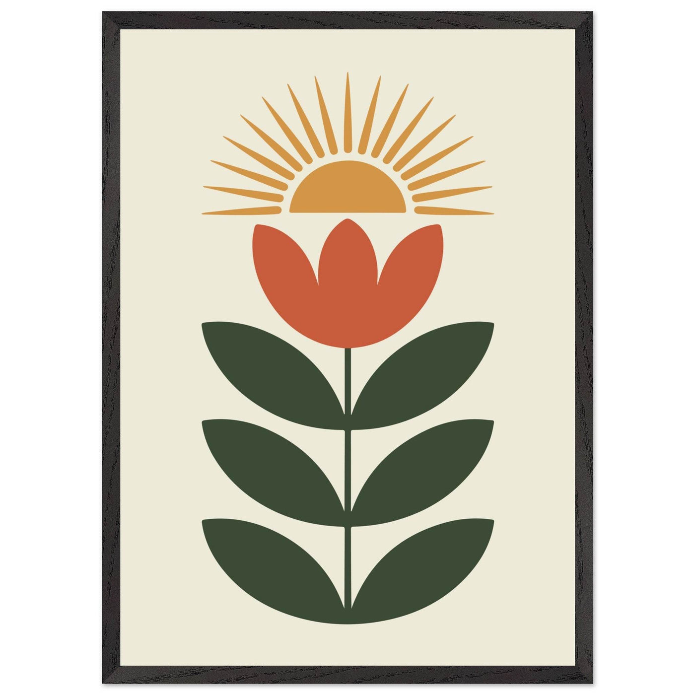 Abstract Floral Sun - Vibrantwalls