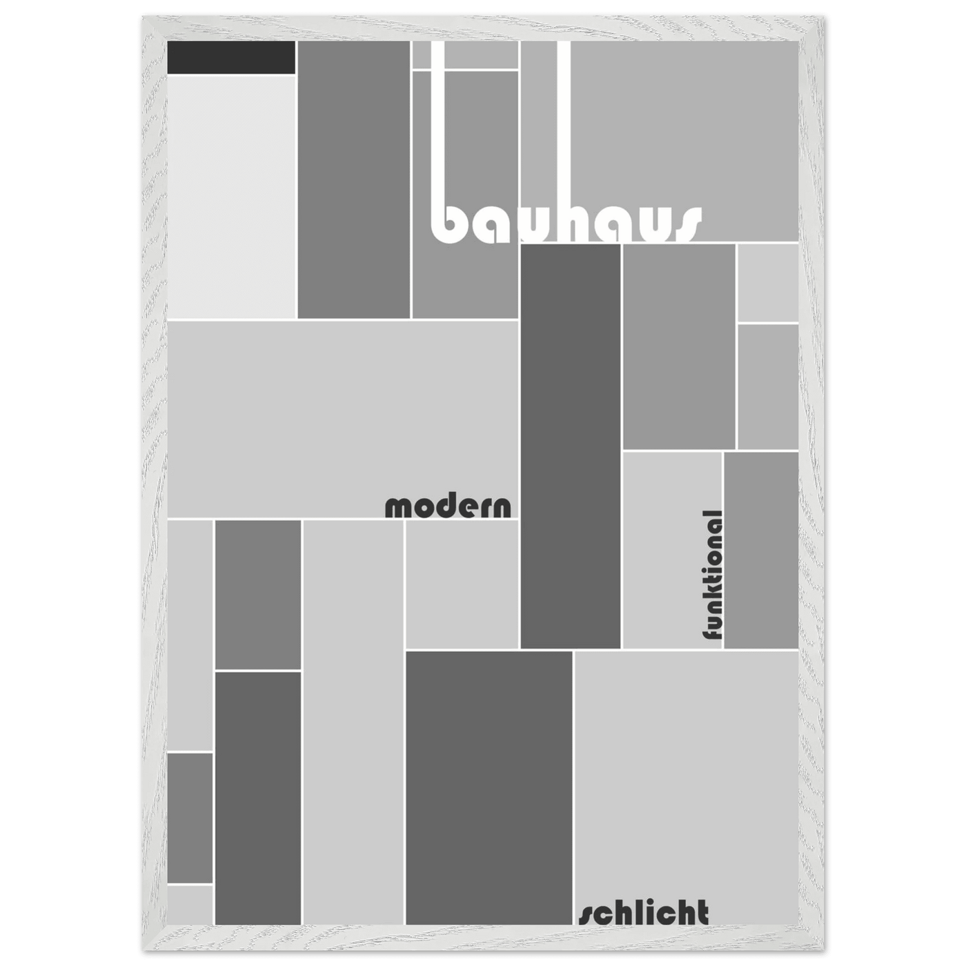 Bauhaus-Style Grid - Vibrantwalls