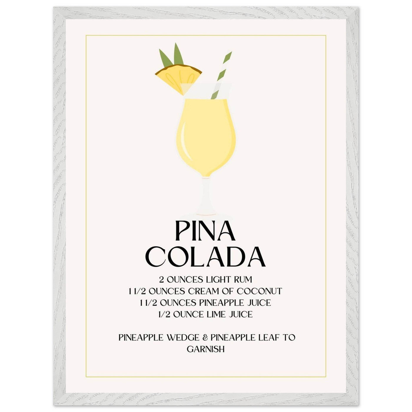 Pina Colada Cocktail Recipe - Vibrantwalls