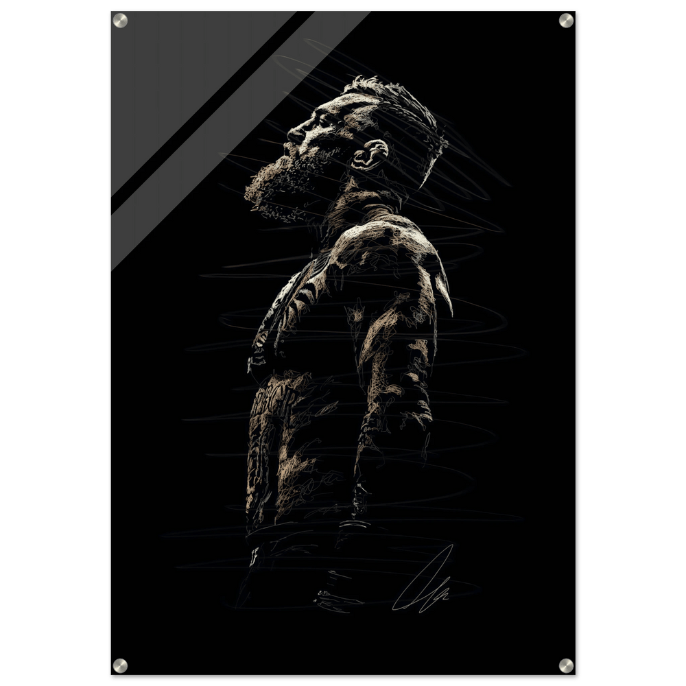 Connor McGregor Wall Art Sketch Art Acrylic Print - Premium Decor - Vibrantwalls
