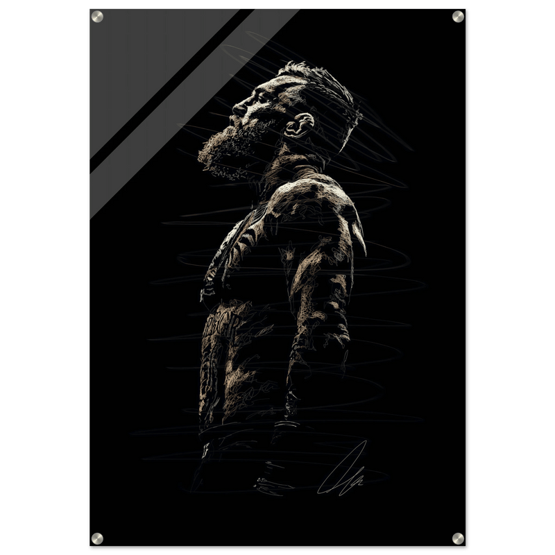 Connor McGregor Wall Art Sketch Art Acrylic Print - Premium Decor - Vibrantwalls