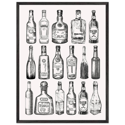 Gin Tonic Cocktail Recipe Classic Bar Print - Vibrantwalls