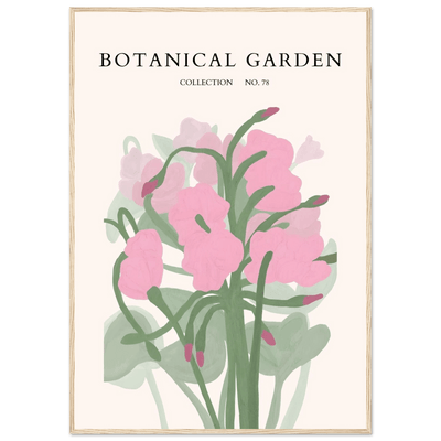Botanical Garden Collection No. 78 Framed Poster – Blush Pink & Sage Green Floral Art Print | Ready-to-Hang - Vibrantwalls
