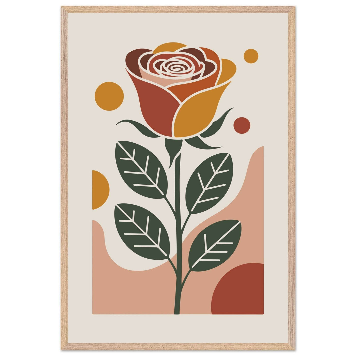 Boho Rose Art - Vibrantwalls