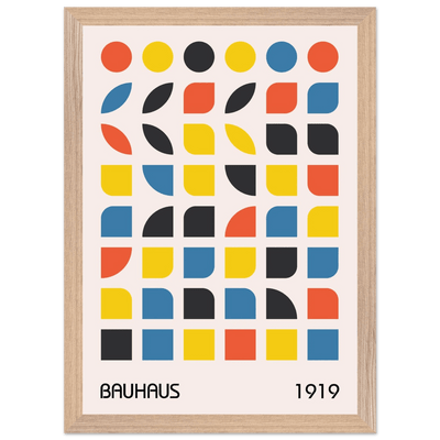 Bauhaus 1919 Geometric Abstract - Vibrantwalls