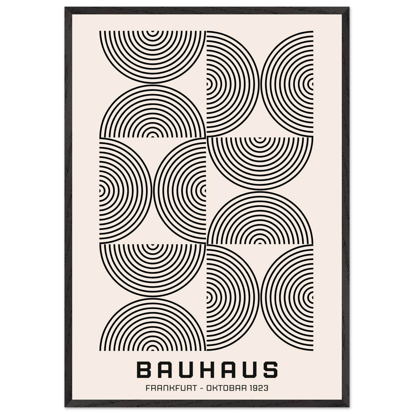 Bauhaus Black & Beige - Vibrantwalls