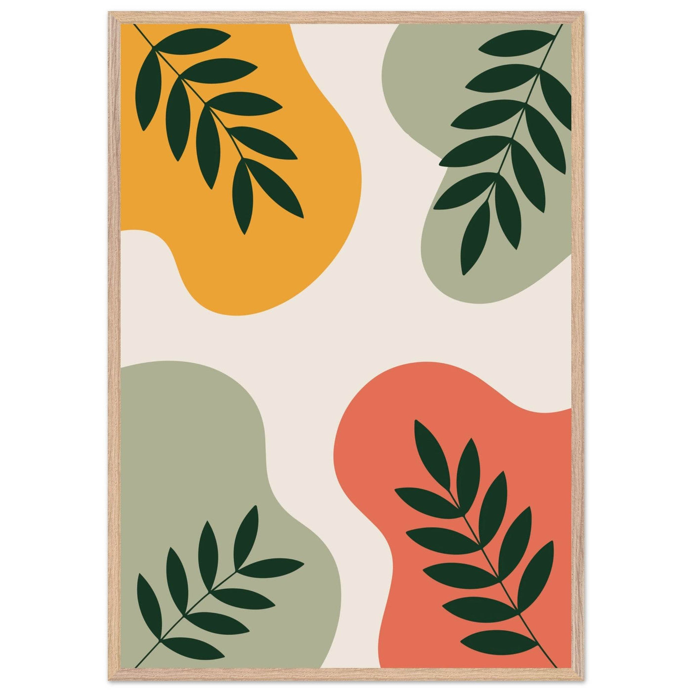 Abstract Botanical Art - Vibrantwalls