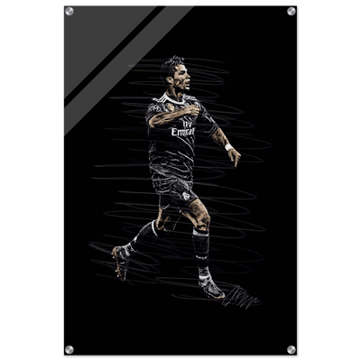 Cristiano Ronaldo Abstract Art Acrylic Print – Dynamic, Glossy, Modern Wall Decor in Various Sizes - Vibrantwalls