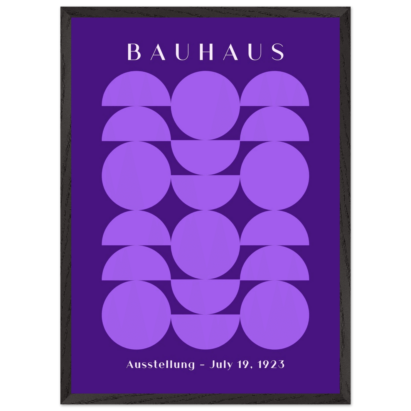 Bauhau 1923 Purple Geometric - Vibrantwalls