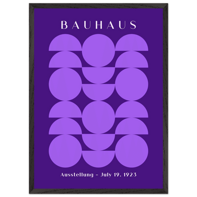 Bauhau 1923 Purple Geometric - Vibrantwalls