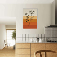 Abstract Floral Earth Tones - Vibrantwalls