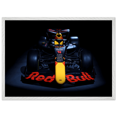 Red Bull Racing F1 Car Framed Poster – Premium Wooden Frame Art - Vibrantwalls