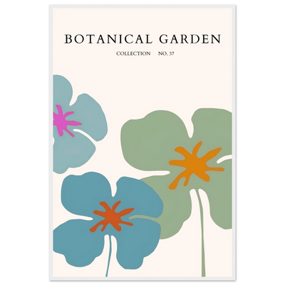 Abstract Botanical Garden Framed Posters – Vibrant Floral Art Prints in Your Choice of Frame & Size | Ready-to-Hang - Vibrantwalls