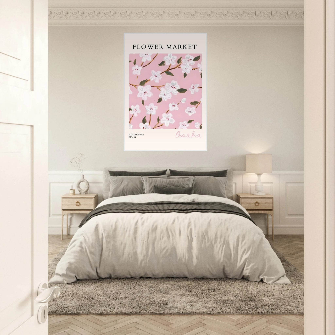 Sakura Pink Bloom Framed Poster – Delicate Floral Art Print | Ready-to-Hang in Your Choice of Frame - Vibrantwalls