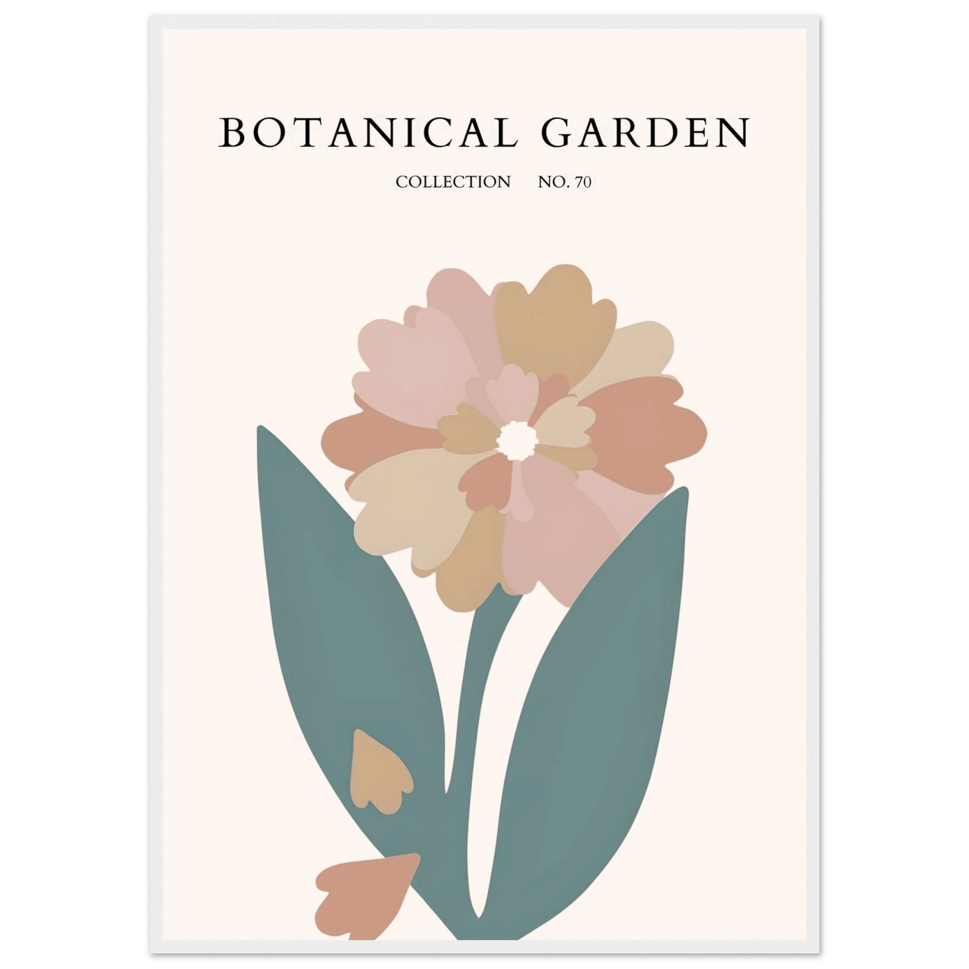 Botanical Garden Framed Poster – Gentle Floral Art Print | Soft Palette Home Decor | Ready-to-Hang - Vibrantwalls