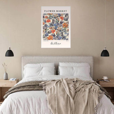 Flower Market Bilbao Print – Elegant Floral Framed Poster | Vibrant Nature & Botanical Art, Ready-to-Hang - Vibrantwalls