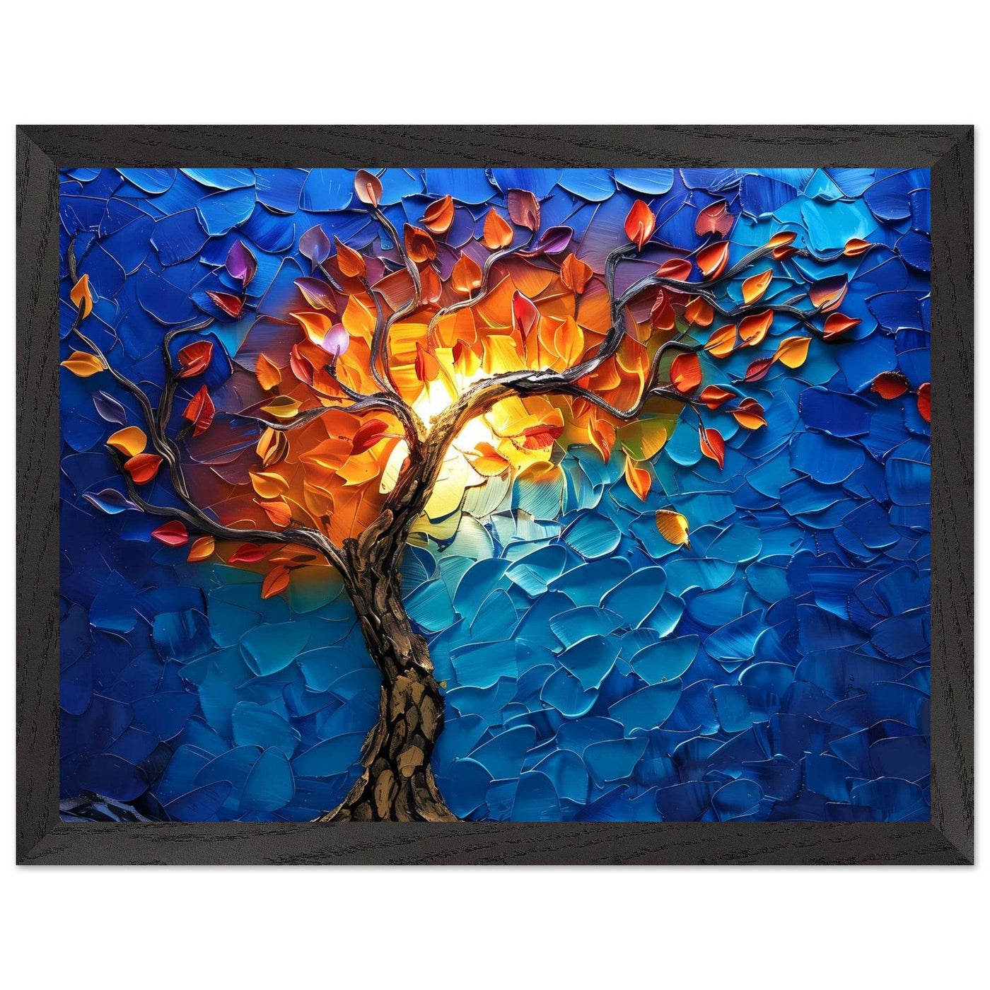 Vibrant Tree of Life Palette Knife Art - Vibrantwalls