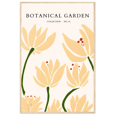 Botanical Garden Framed Art Print – Minimalist Floral Design & Nature-Inspired Posters | Ready-to-Hang - Vibrantwalls