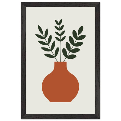 Terracotta Vase Greenery - Vibrantwalls