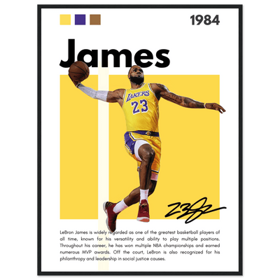 LeBron James King James Lakers Art Print - Vibrantwalls