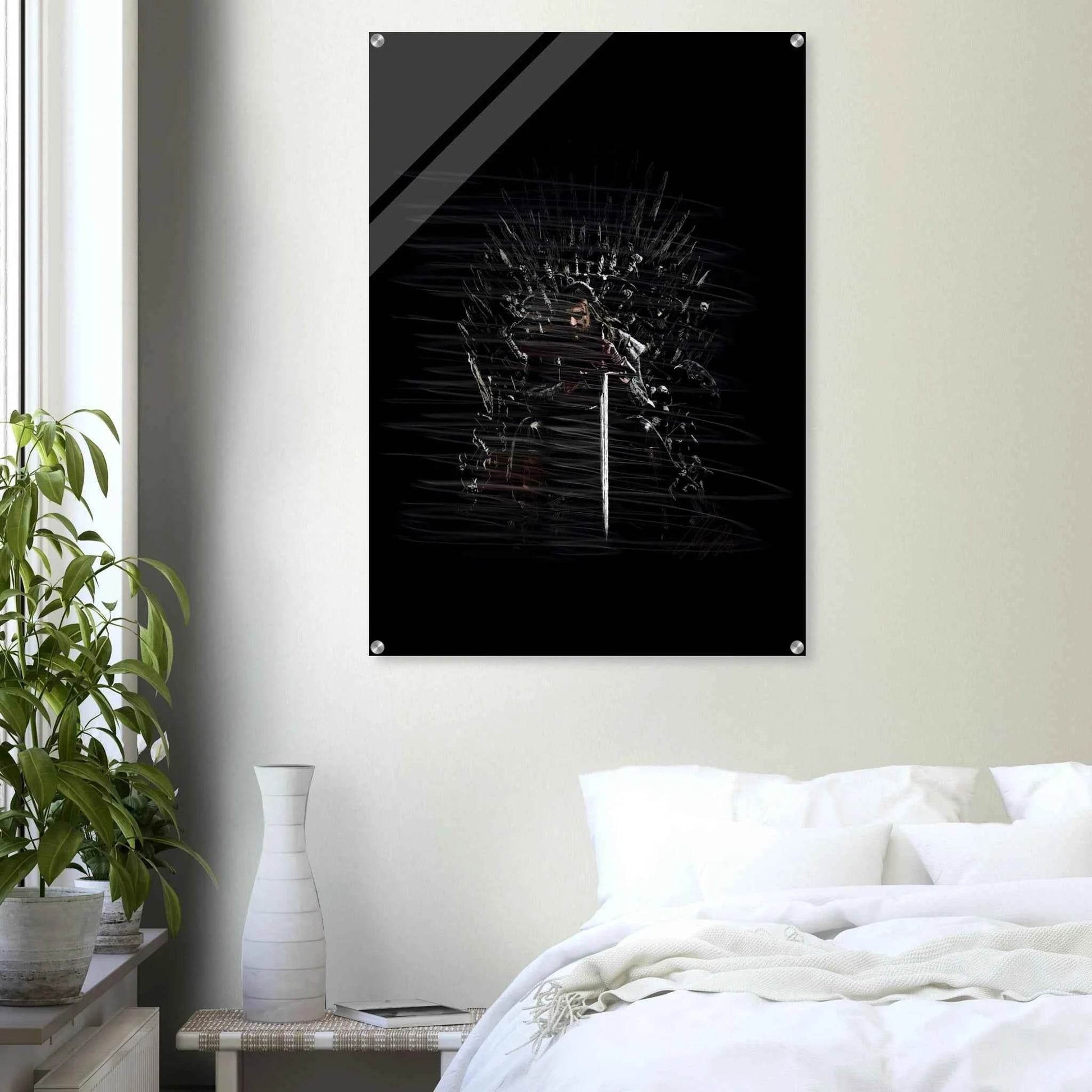 Abstract Warrior Throne Acrylic Print – Dynamic, Modern & Iconic Wall Art - Vibrantwalls