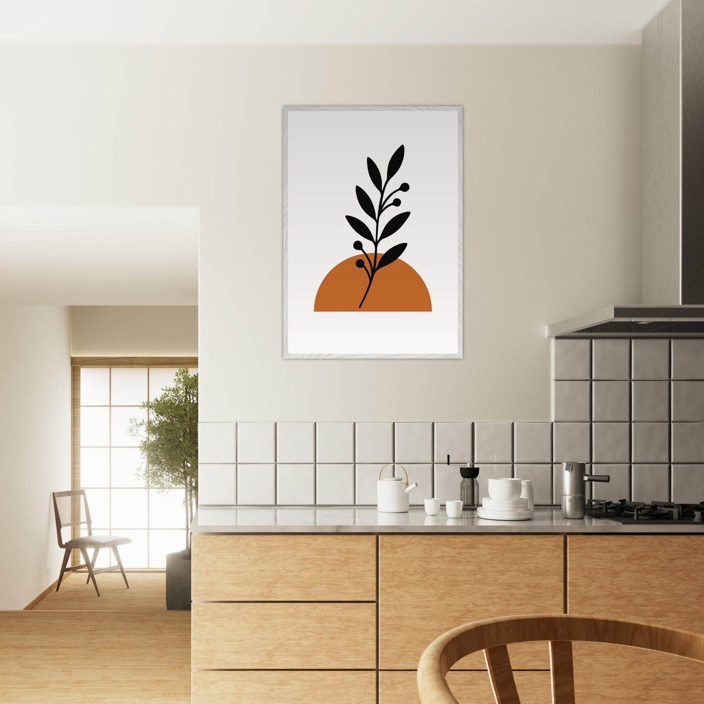 Botanical Sunset Nature Inspired Wall Art - Vibrantwalls