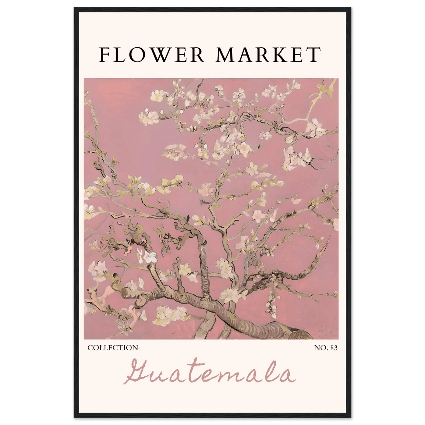Pink Blossom Nature Framed Poster – Serene Floral Art Print | Ready-to-Hang in Multiple Sizes & Frame Finishes - Vibrantwalls